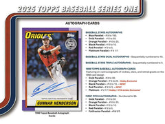 2025 Topps Series 1 Baseball MLB Hobby Box - Taass US