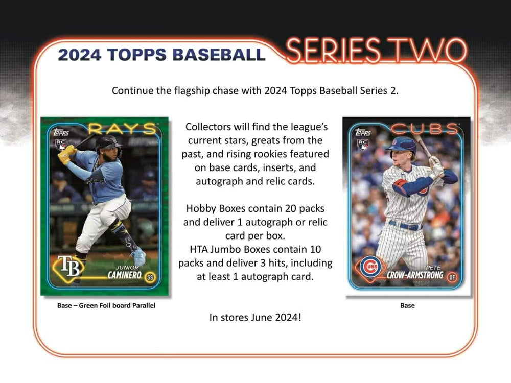 2024 Topps Series 2 Baseball MLB Jumbo Hobby Box - Taass on sale