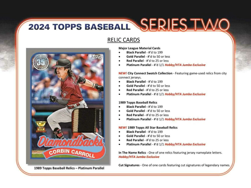 2024 Topps Series 2 Baseball MLB Jumbo Hobby Box - Taass on sale