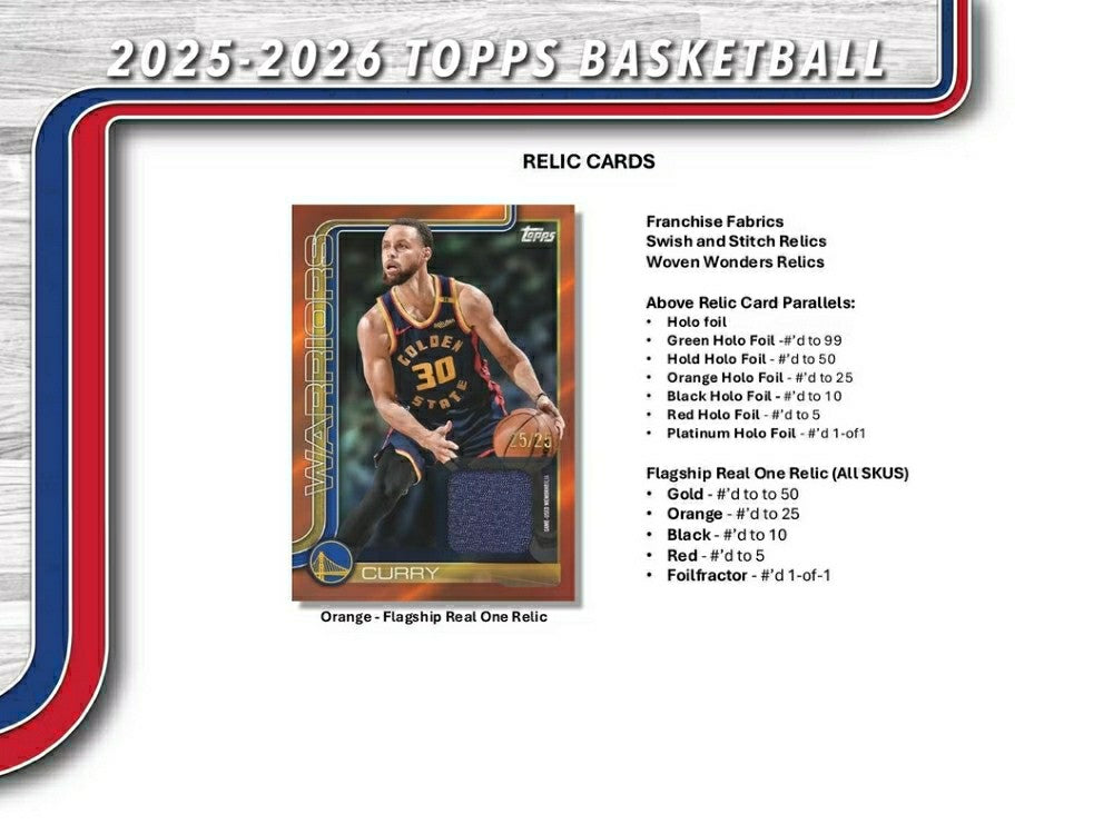 2025/26 Topps NBA Basketball Blaster Box - Taass US