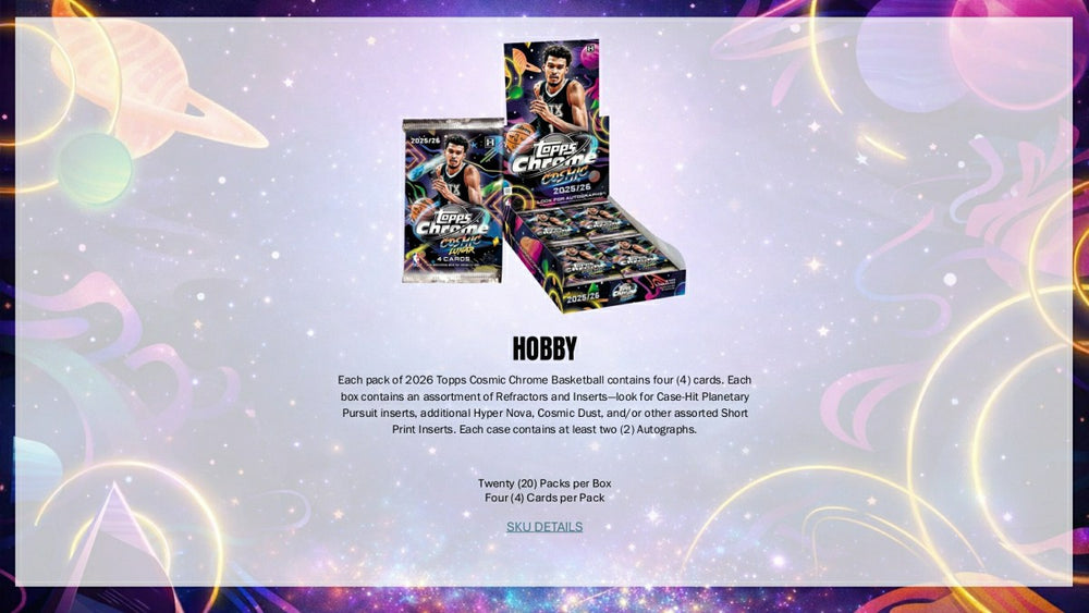 2025/26 Topps Cosmic Chrome NBA Basketball Hobby Box - Taass discount