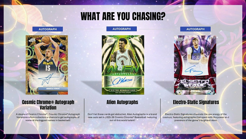 2025/26 Topps Cosmic Chrome NBA Basketball Hobby Box - Taass discount