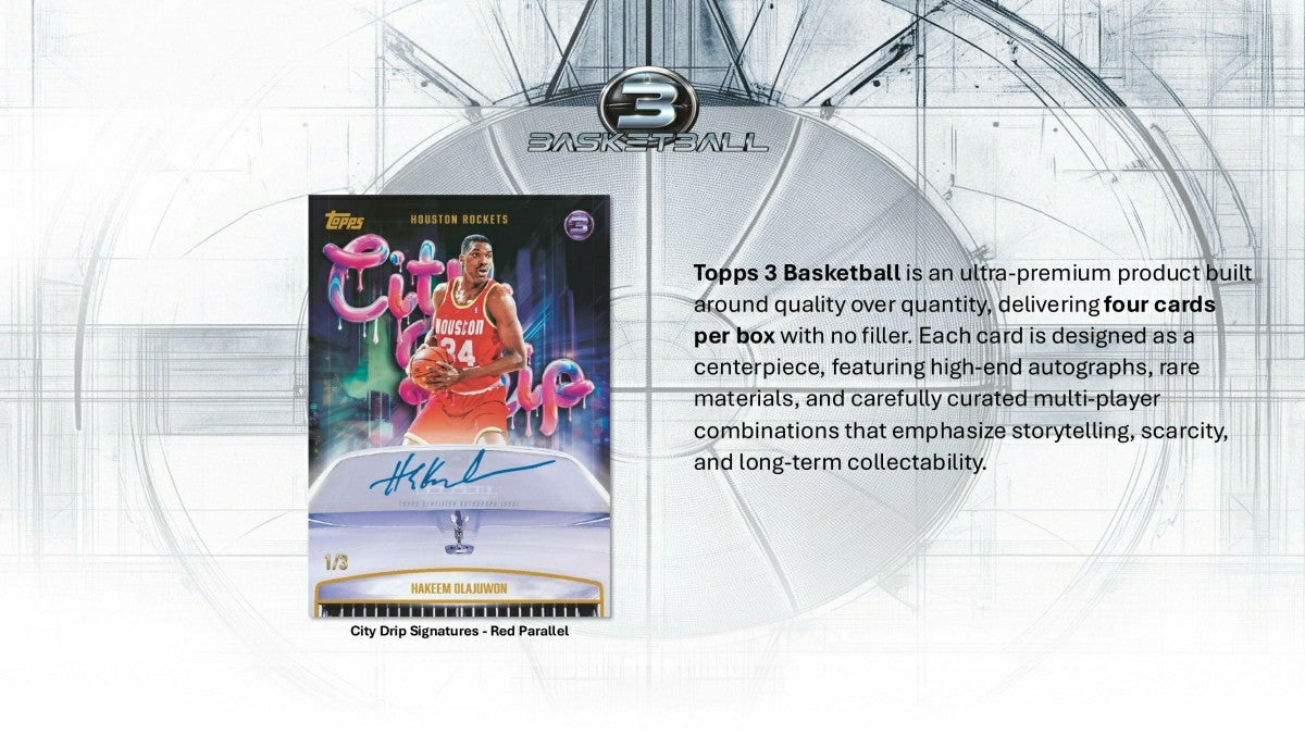 2025/26 Topps Three Basketball NBA Hobby Box - Taass Online