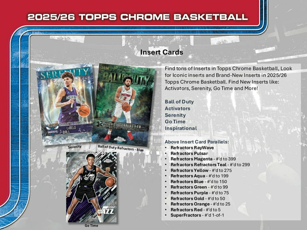 2025/26 Topps Chrome NBA Basketball Blaster Box - Taass discount