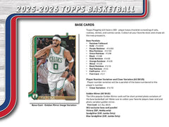 2025/26 Topps NBA Basketball JUMBO Hobby Box - Taass on sale