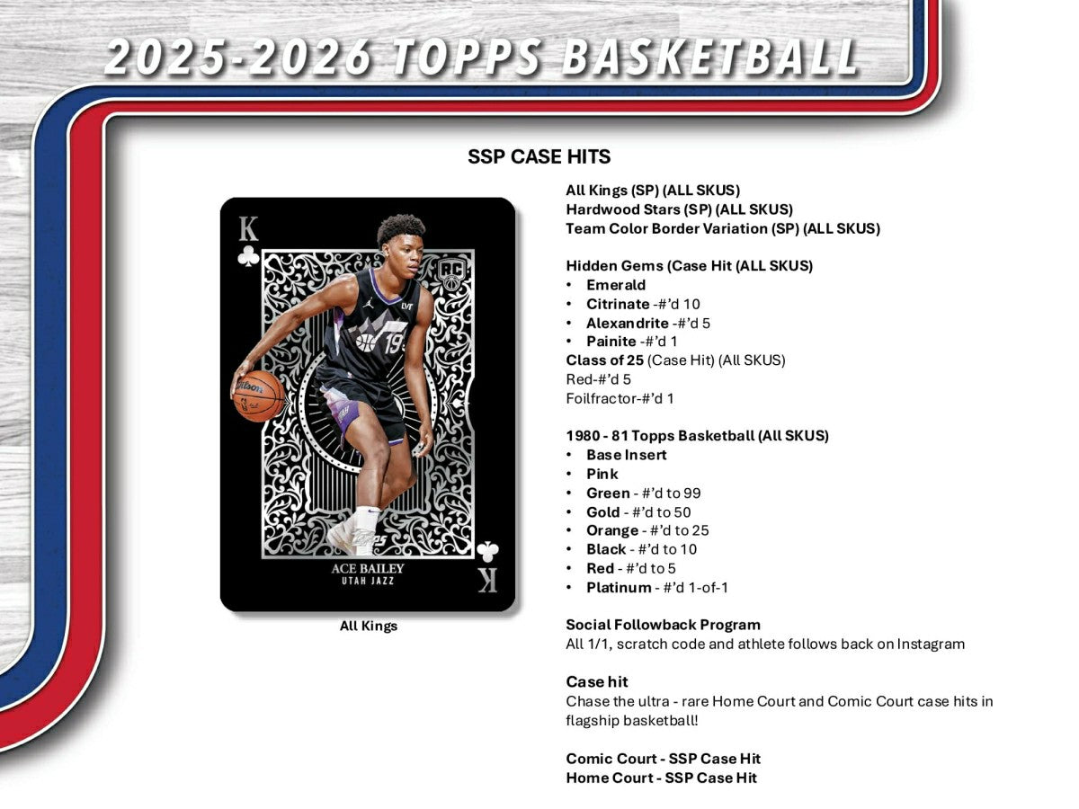 2025/26 Topps NBA Basketball Hobby Box - Taass sale