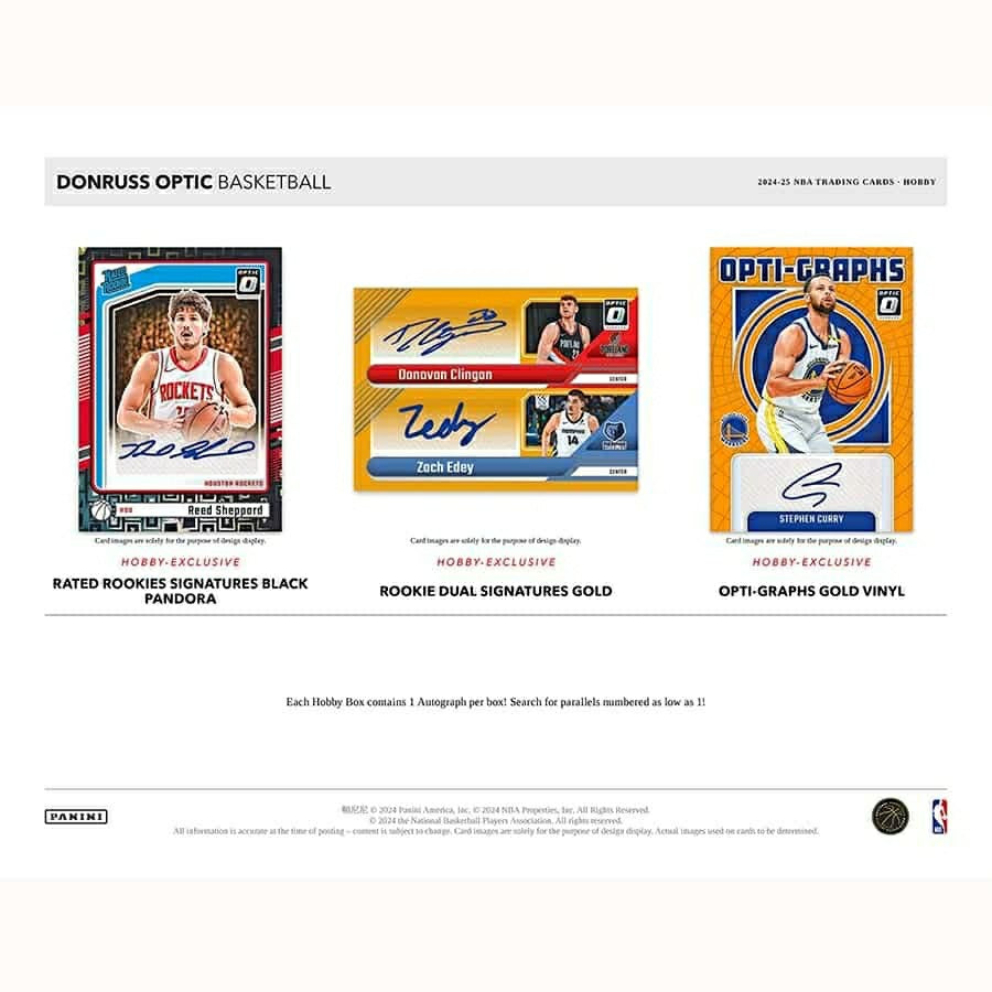 2024/25 Panini Donruss Optic Basketball NBA Hobby Box - Taass discount