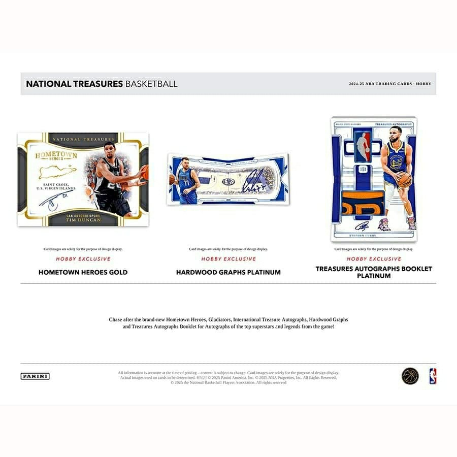 2024/25 Panini National Treasures Basketball NBA Hobby Box - Taass sale