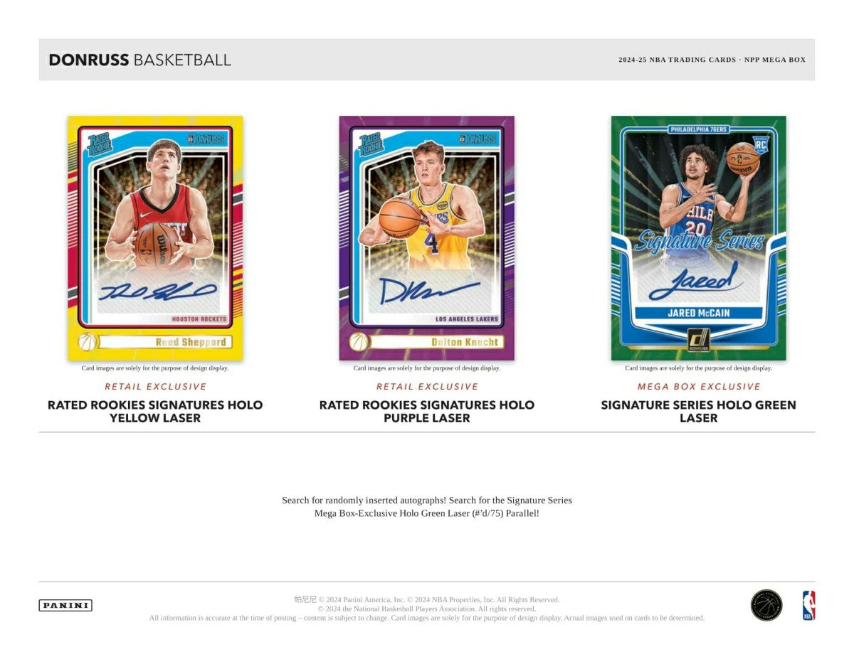 2024/25 Panini Donruss Basketball NBA Mega Box - Taass US