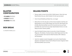 2024/25 Panini Donruss Basketball NBA Blaster Box - Taass for sale