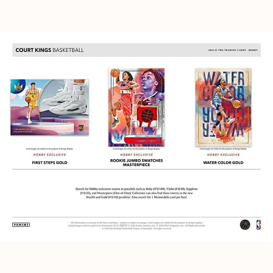 2024/25 Panini Court Kings Basketball NBA Hobby Box - Taass discount
