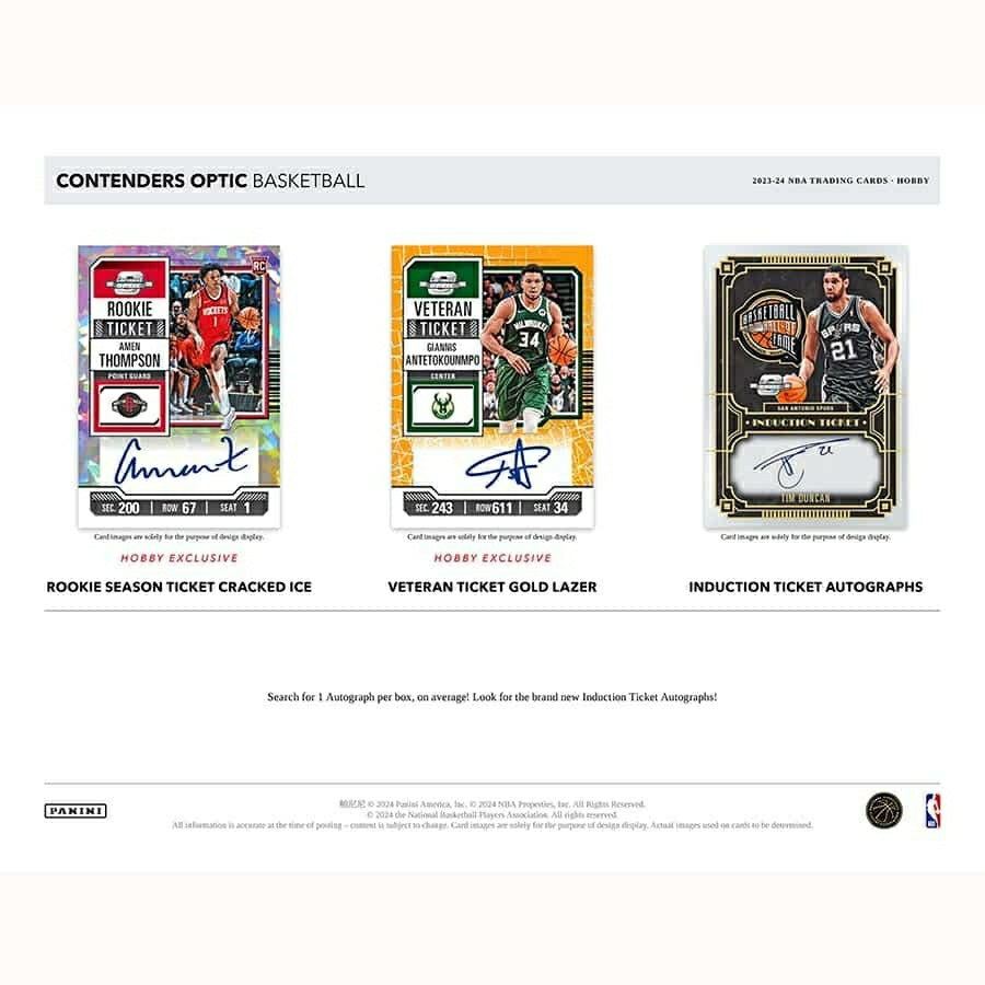 2023/24 Panini Contenders Optic Basketball NBA Hobby Box - Taass Online