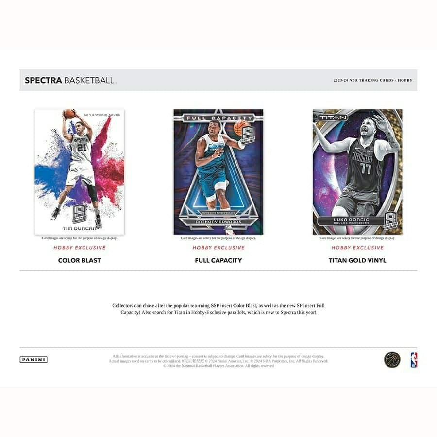 2023/24 Panini Spectra Basketball NBA Hobby Box - Taass sale