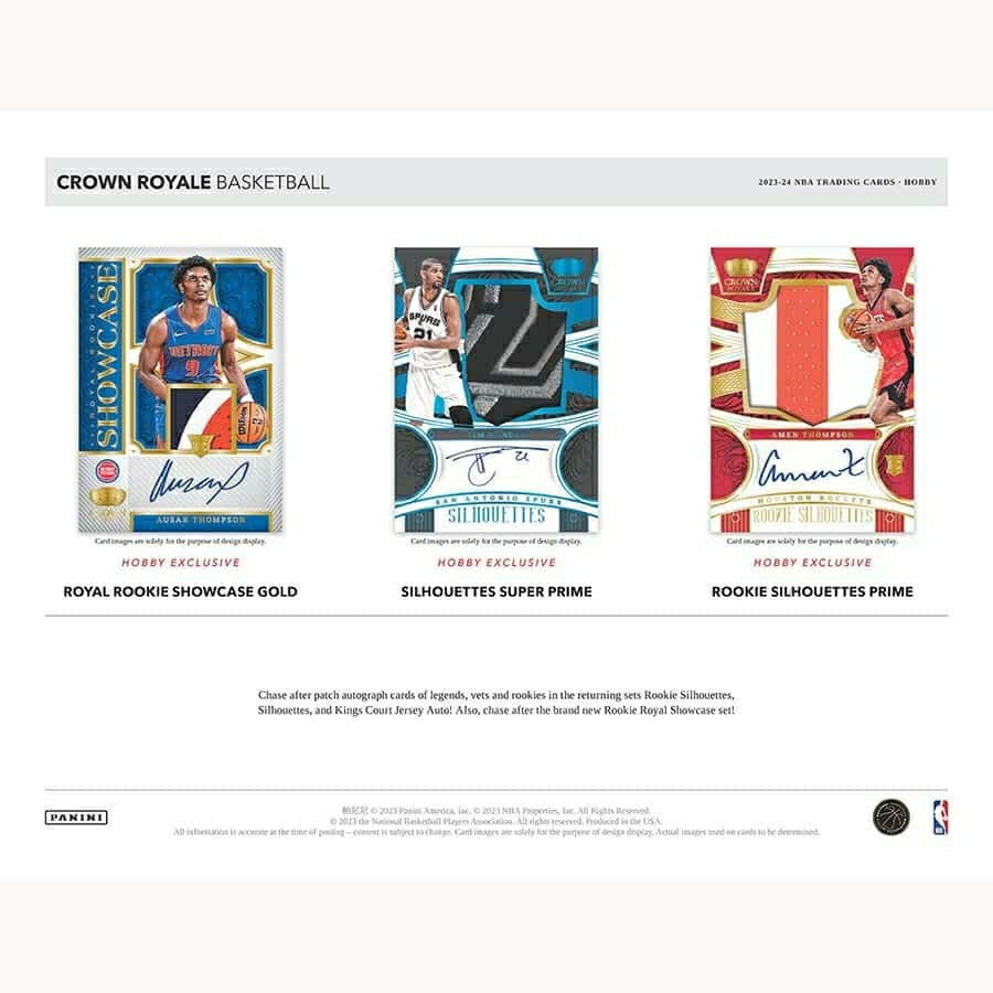 2023/24 Panini Crown Royale Basketball NBA Hobby Box - Taass outlet