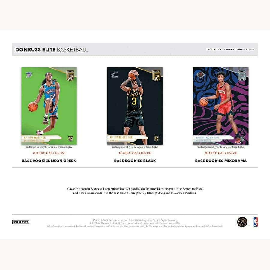 2023/24 Panini Donruss Elite Basketball NBA Hobby Box - Taass for sale