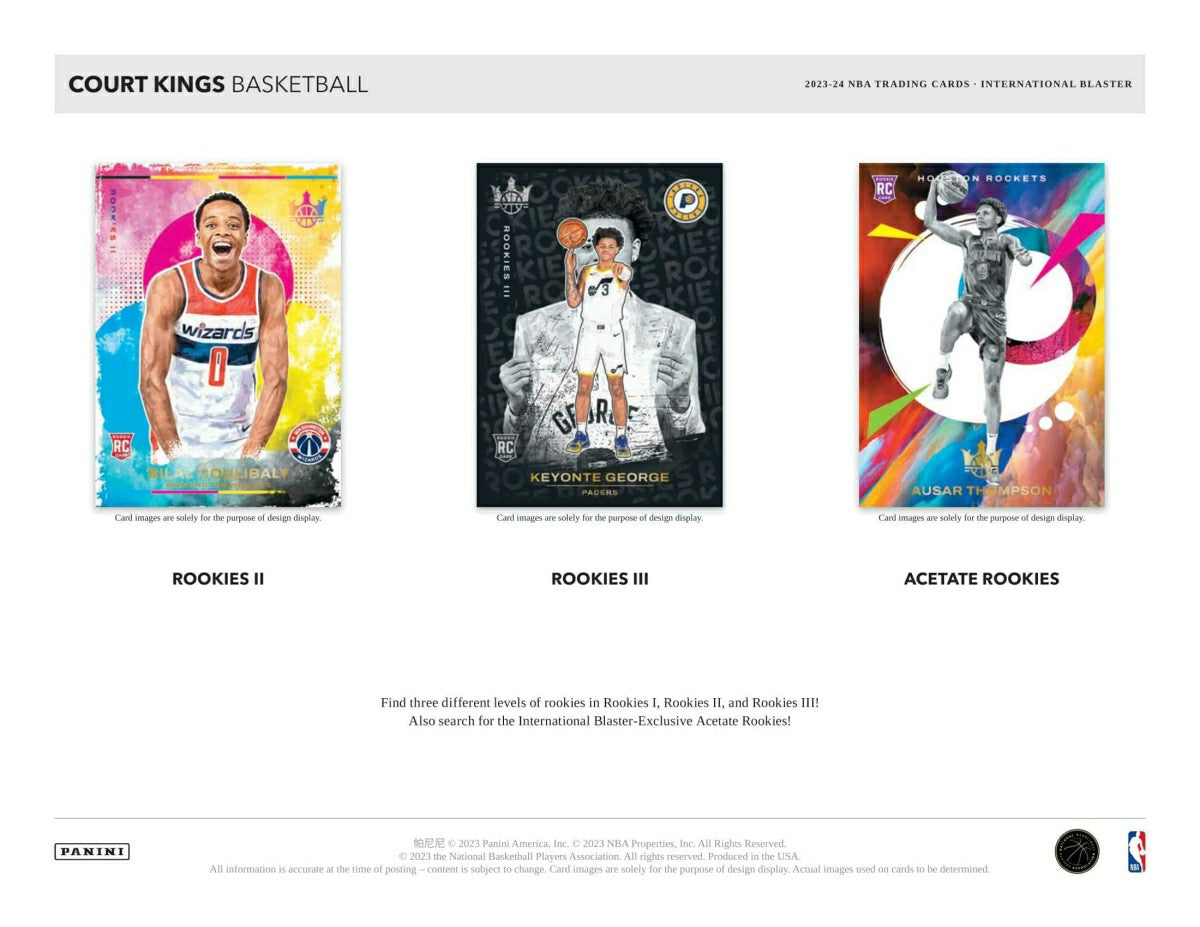 2023/24 Panini Court Kings Basketball NBA International Blaster Box - Taass Online