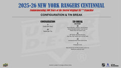2025/26 Upper Deck New York Rangers 100 Years Centennial Hockey Hobby Tin - Taass for sale