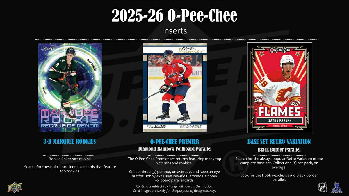2025/26 Upper Deck O-Pee-Chee Hockey NHL Hobby Box - Taass sale