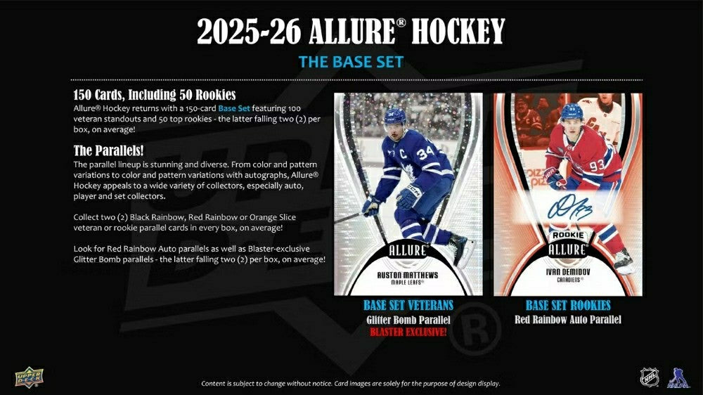 2025/26 Upper Deck Allure Hockey NHL Blaster Box - Taass for sale