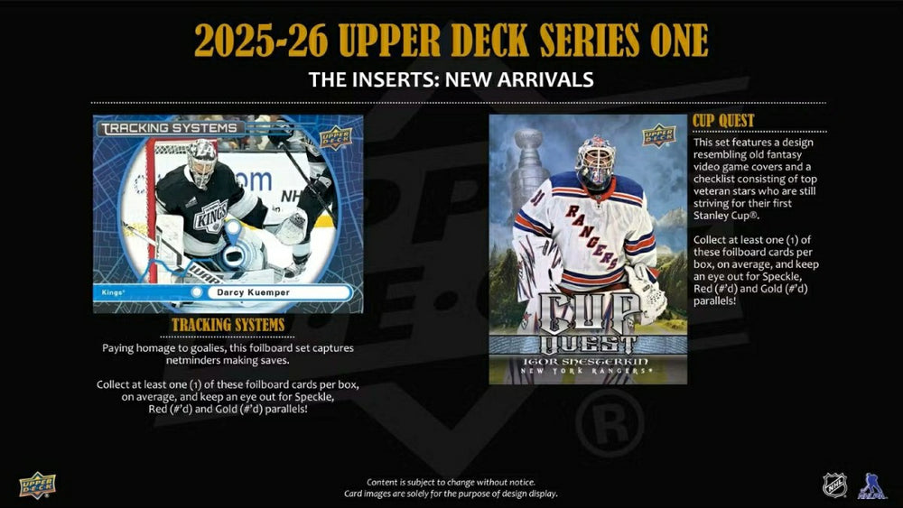 2025/26 Upper Deck Series 1 Hockey NHL Hobby Box - Taass US
