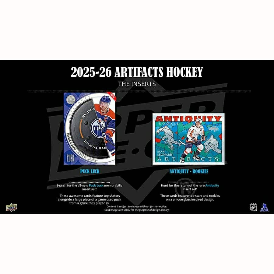 2025/26 Upper Deck Artifacts Hockey NHL Hobby Box - Taass on sale