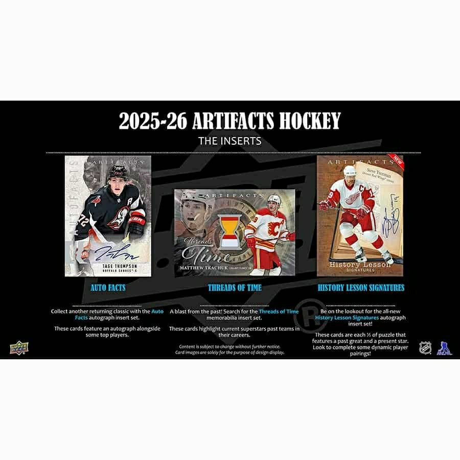 2025/26 Upper Deck Artifacts Hockey NHL Hobby Box - Taass on sale