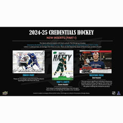 2024/25 Upper Deck Credentials Hockey NHL Hobby Box - Taass Online