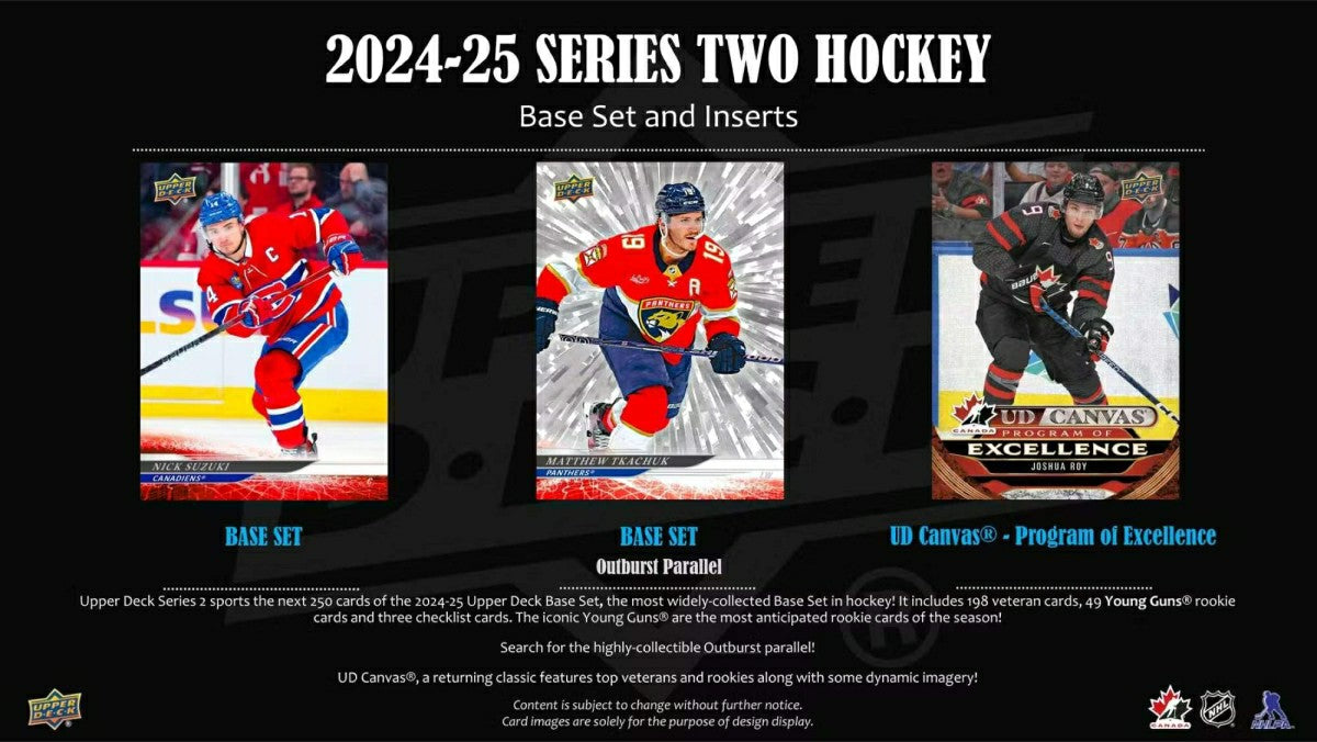 2024/25 Upper Deck Series 2 Hockey NHL Tin Box - Taass on sale