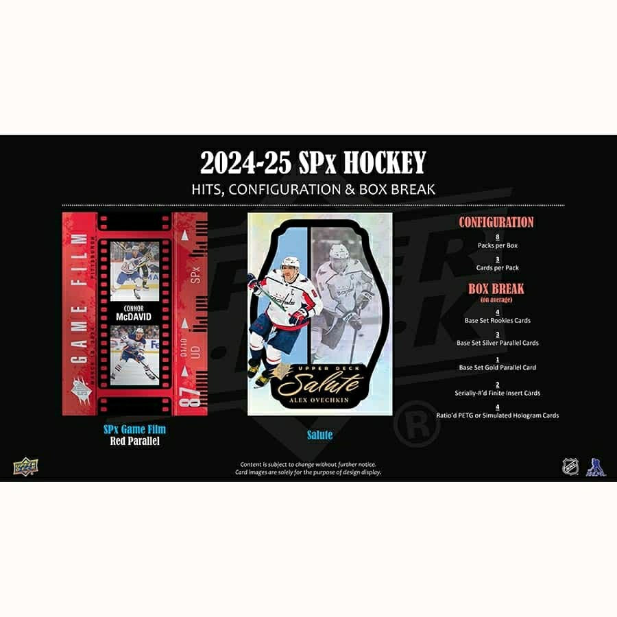 2024/25 Upper Deck SPx Hockey NHL Hobby Box - Taass sale