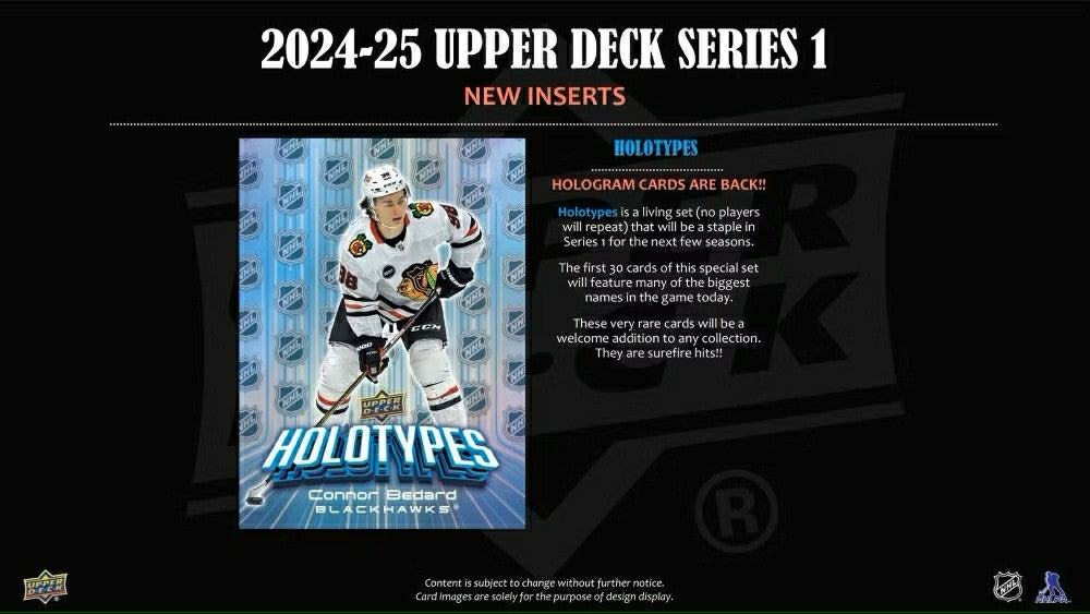 2024/25 Upper Deck Series 1 Hockey NHL Hobby Box - Taass US