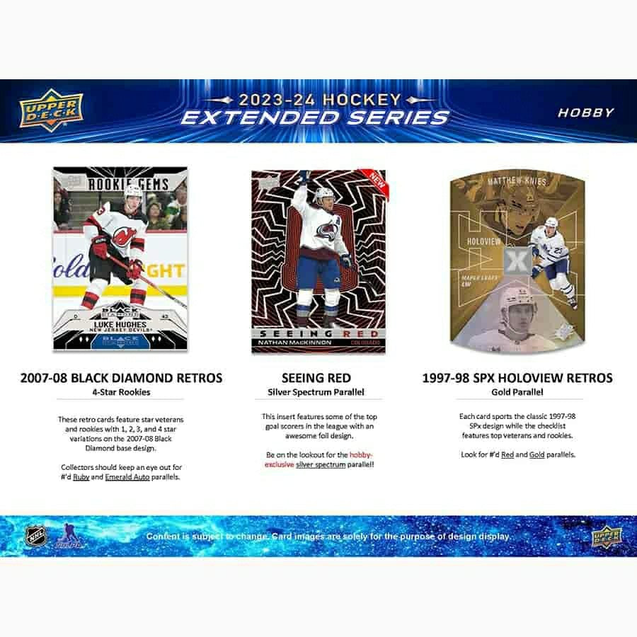 2023/24 Upper Deck Extended Series Hockey NHL Hobby Box - Taass discount