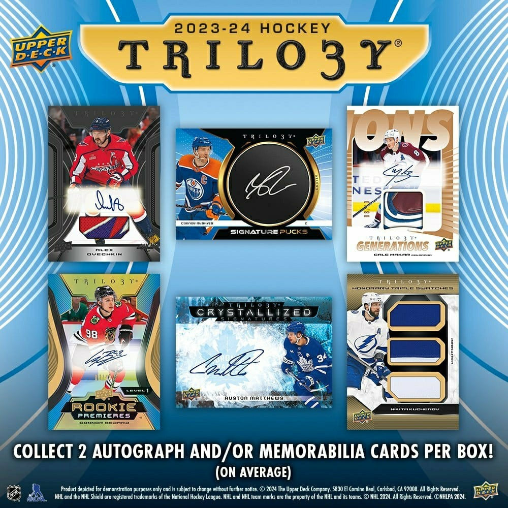 2023/24 Upper Deck Trilogy Hockey Hobby Box - Taass on sale