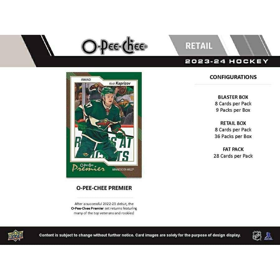 2023/24 Upper Deck O-Pee-Chee Hockey NHL Blaster Box - Taass US