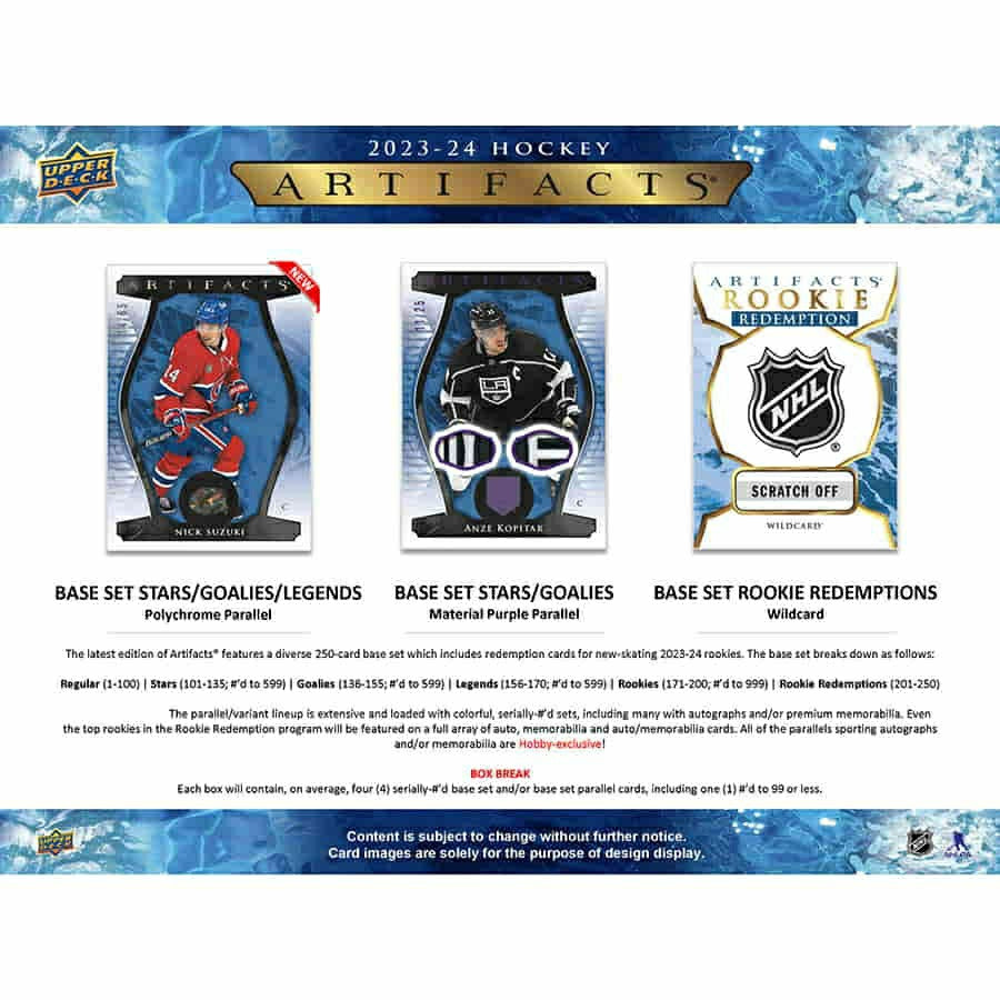 2023/24 Upper Deck Artifacts Hockey NHL Hobby Box - Taass Online