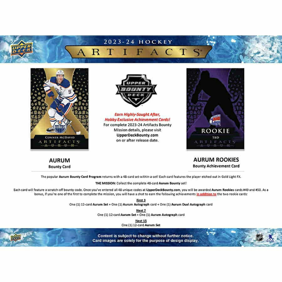 2023/24 Upper Deck Artifacts Hockey NHL Hobby Box - Taass Online