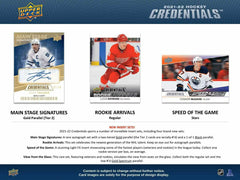 2021/22 Upper Deck Credentials NHL Hockey Hobby Box - Taass outlet