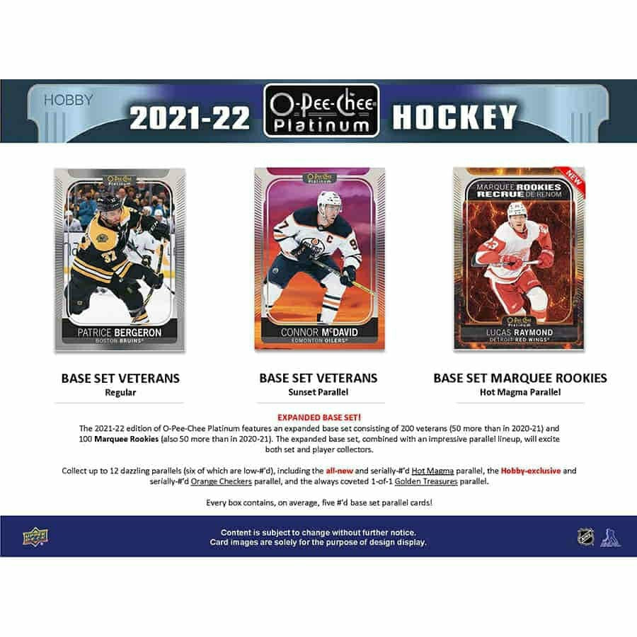 2021/22 Upper Deck O-Pee-Chee Platinum NHL Hockey Hobby Box - Taass on sale