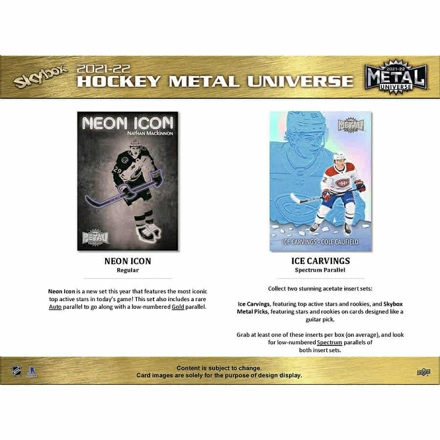 2021/22 Upper Deck Skybox Metal Universe NHL Hockey Hobby Box - Taass on sale