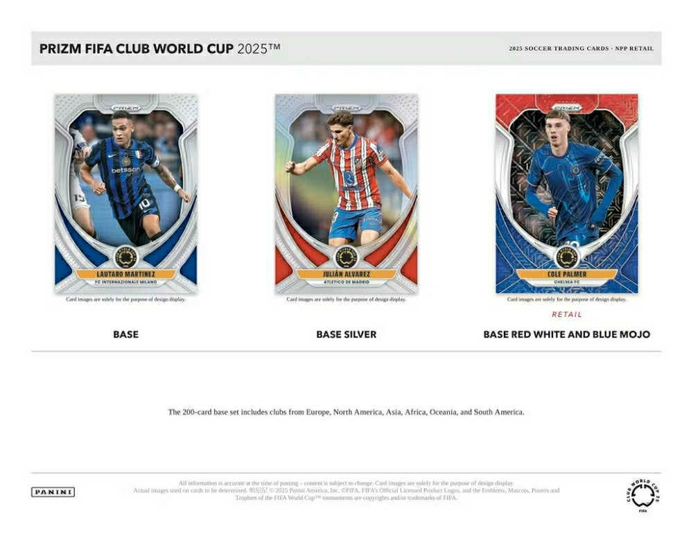 2025 Panini Prizm FIFA Club World Cup Football Blaster Box - Taass US