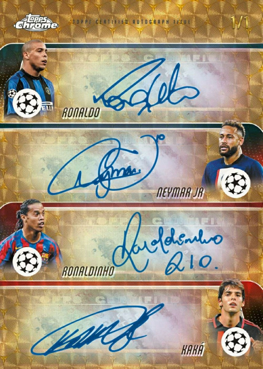 2025/26 Topps Chrome UEFA Club Competitions Football Blaster Box - Taass for sale