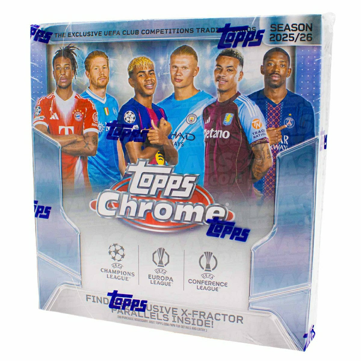 2025/26 Topps Chrome UEFA Club Competitions Football Mega Box - Taass outlet
