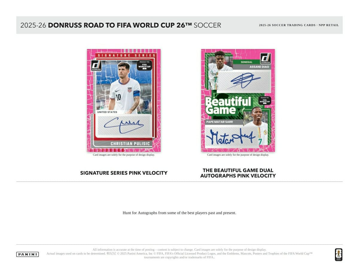 2025/26 Panini Donruss Road to FIFA World Cup Football Blaster Box - Taass US