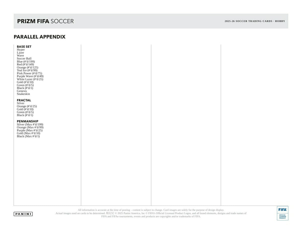 2025/26 Panini Prizm FIFA Football Hobby Box - Taass Online