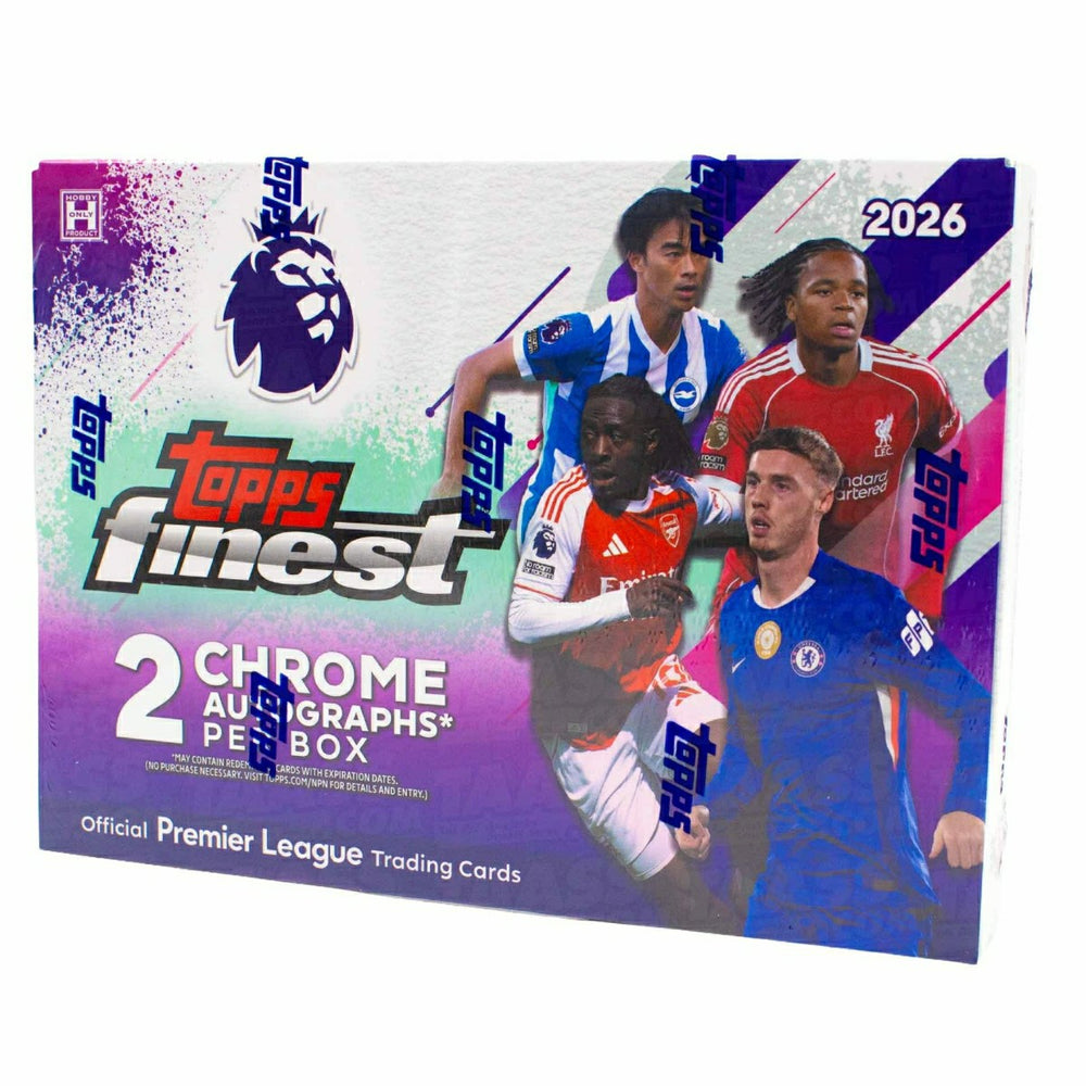 2025/26 Topps Finest Premier League Soccer EPL Hobby Box - Taass on sale