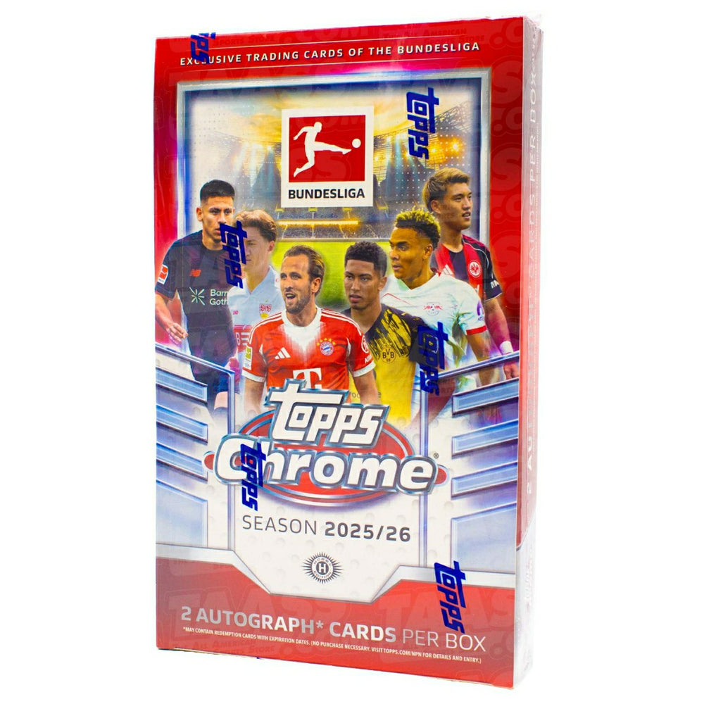 2025/26 Topps Chrome Bundesliga Football Hobby Box - Taass on sale