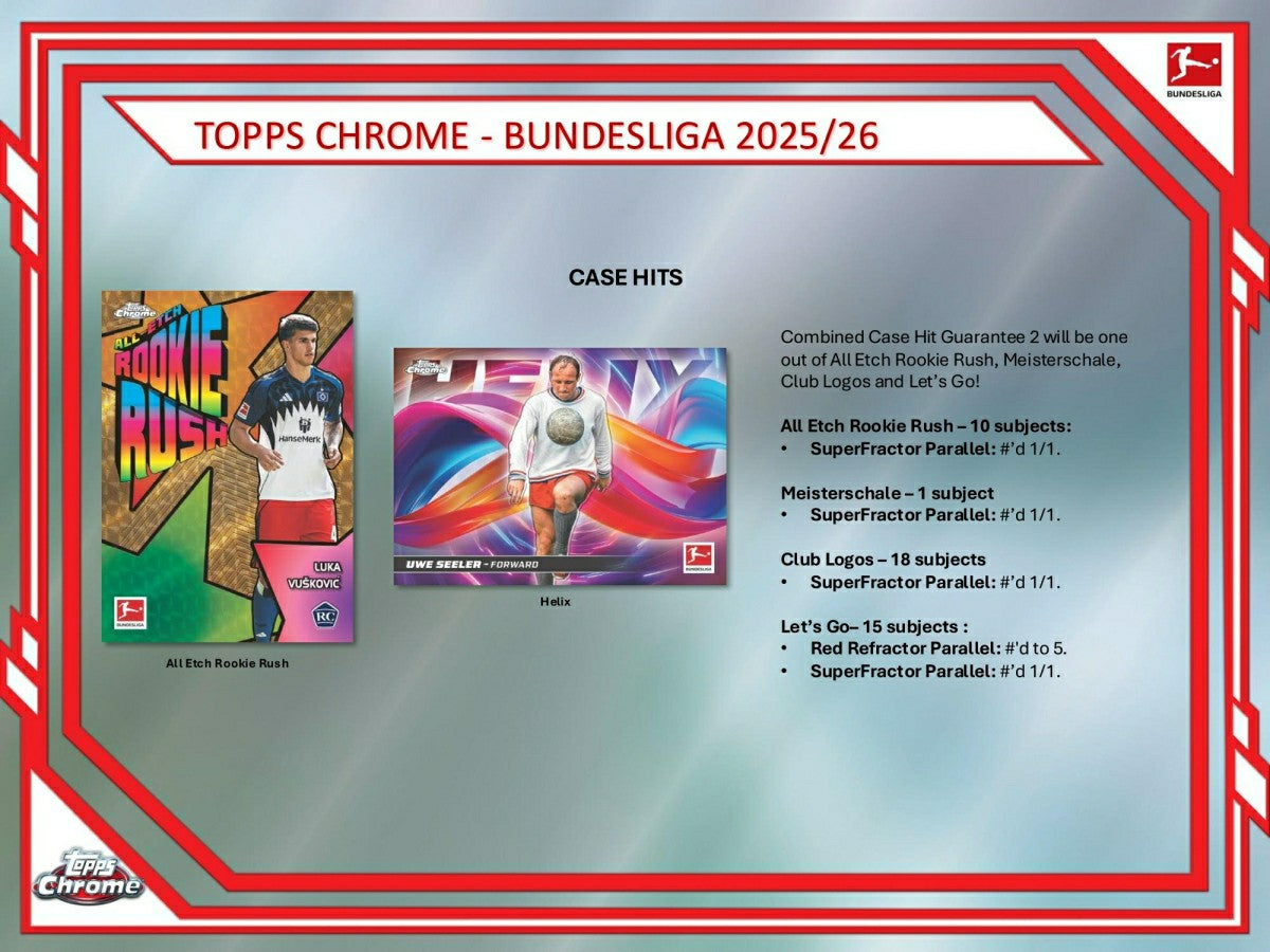 2025/26 Topps Chrome Bundesliga Football Hobby Box - Taass on sale