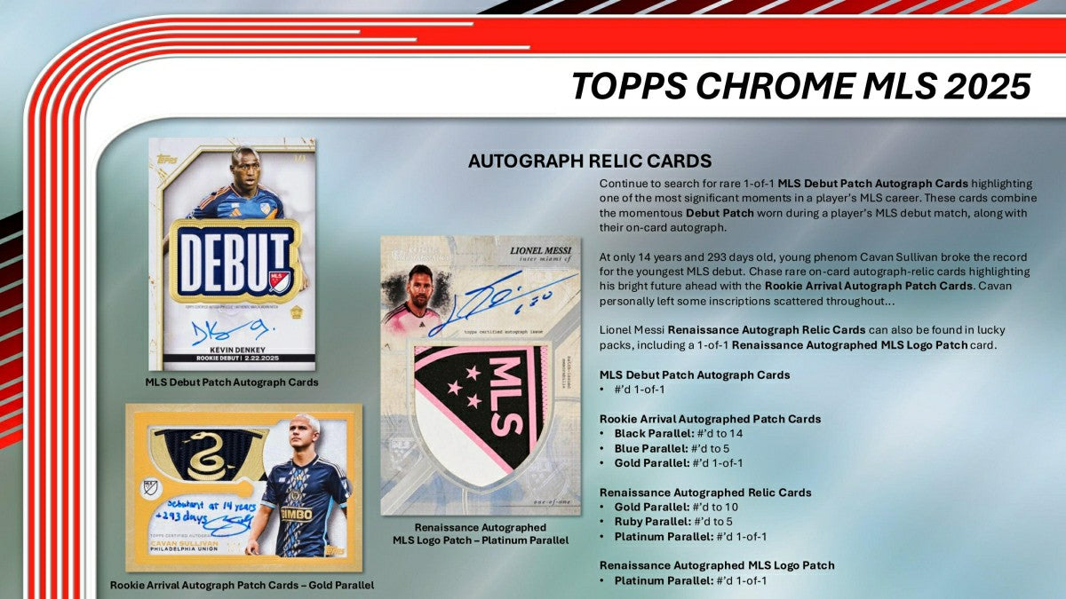 2025 Topps Chrome MLS Soccer Hobby Box - Taass discount