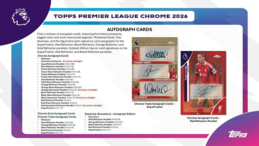 2025/26 Topps Chrome Premier League Soccer EPL Hobby Pack - Taass on sale