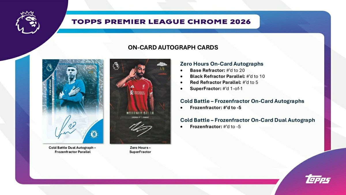 2025/26 Topps Chrome Premier League Soccer EPL Hobby Pack - Taass on sale