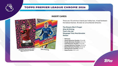 2025/26 Topps Chrome Premier League Soccer EPL Hobby Box - Taass sale